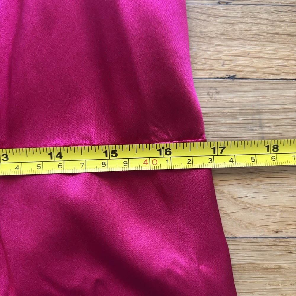 VTG Talbots Petites Silk Babydoll Camisole 6 Fuchsia‎  Sleeveless Y2K 2000s Cami - Picture 8 of 9